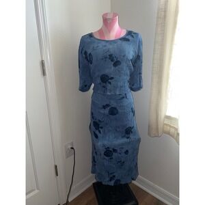 KSL Floral Short Sleeve‎ Midi Dress Size 18